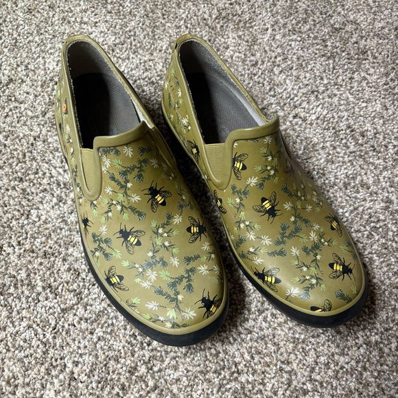 Ladies BOGS Patch Slip-on-Bees Clogs Garden Urban Farmer Waterproof Shoe Size 9 - Picture 1 of 8